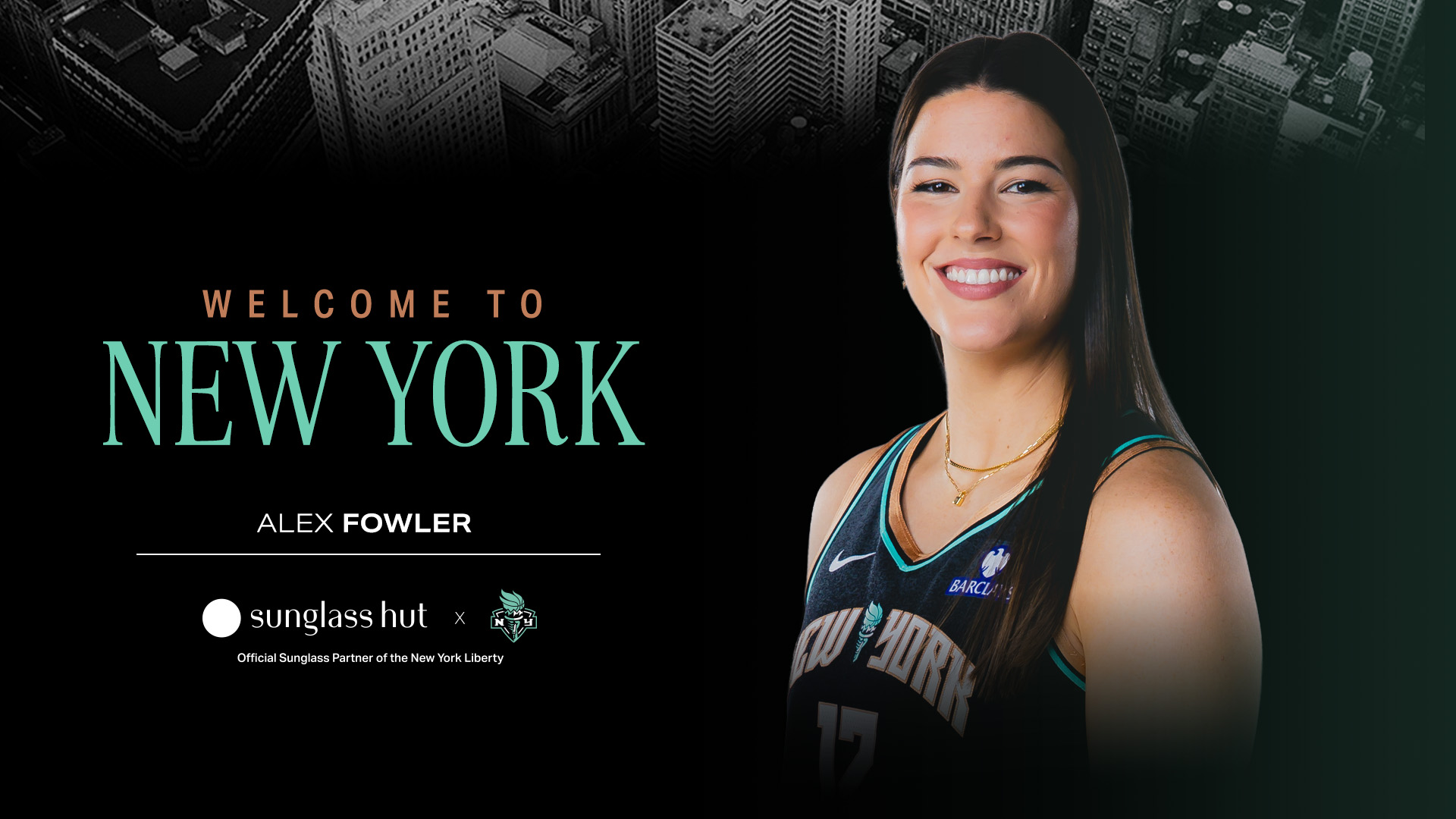 New York Liberty Sign Alexandra Fowler